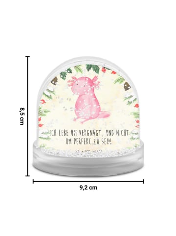 Mr. & Mrs. Panda Weihnachtskugel Axolotl Niedlich mit Spruch in Naturpapier
