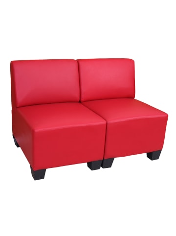 MCW Modular 2-Sitzer Sofa Moncalieri, Rot, ohne Armlehnen