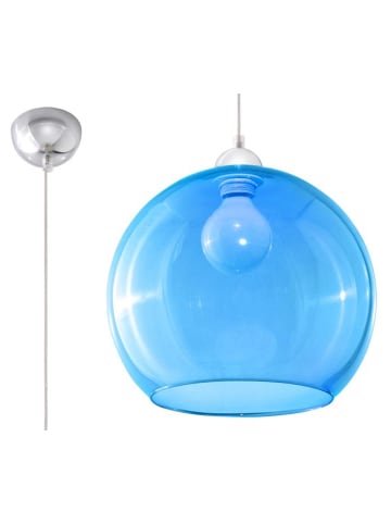 Nice Lamps Hängeleuchte BILBAO in blau (L)30cm (B)30cm (H)120cm