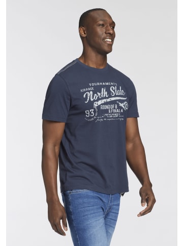 Man's World Rundhalsshirt in dunkelblau