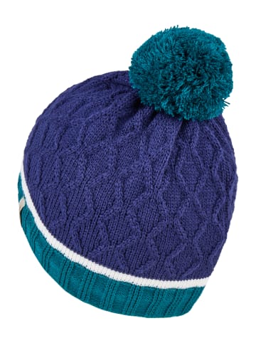 Sterntaler Bommelmütze Struktur in marineblau