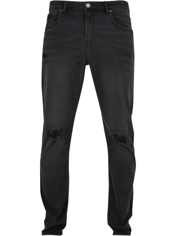 Urban Classics Urban Classics Herren Distressed Stretch Denim Pants in black destroyed washed