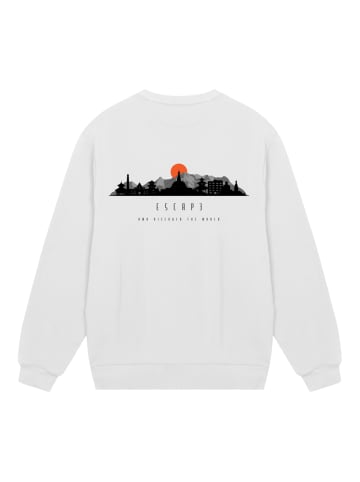 F4NT4STIC Sweatshirt Escape Discover the World Asian Town in off-white