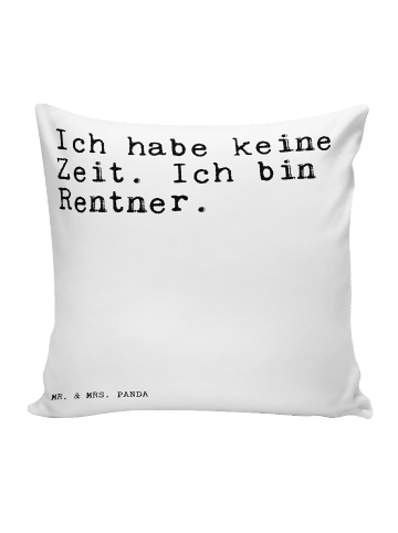 Mr. & Mrs. Panda Sitzkissen Ich habe keine Zeit.... mit Spruch in Weiß