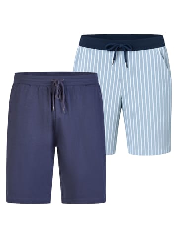 Phil & Co. Berlin  Pyjamashorts Cozy Classics in streifen/marine