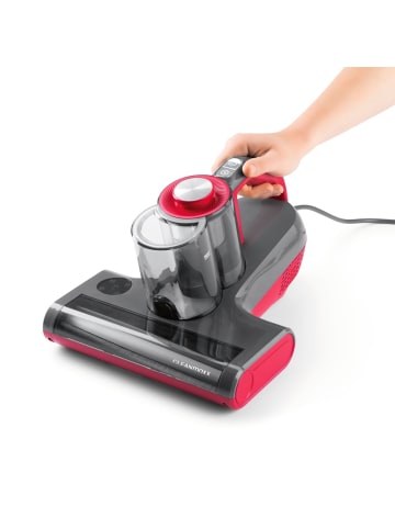 Clean Maxx Milben-Handstaubsauger mit UV-C-Licht 450W grau/rot grau