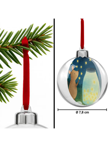Mr. & Mrs. Panda Christbaumschmuck Maus Sterne Design ohne Spruch in Weiß