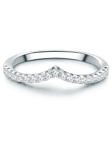 Trilani Ring aus Sterling Silber mit Zirkonia in silber
