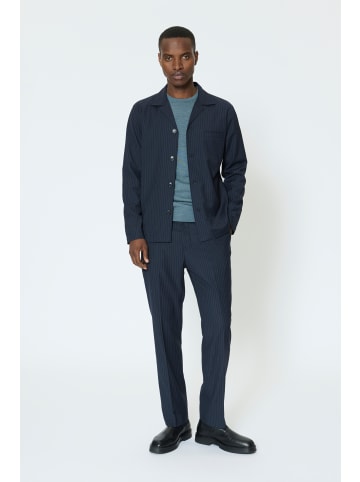 Matinique Overshirts MAlanden Gerade Passform in Navy Pinstripe