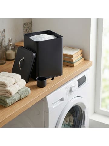 relaxdays Waschmittelbox in Schwarz - 6 l