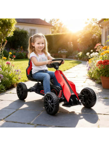 HOMCOM Gokart Tretauto Rot