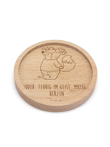 Mr. & Mrs. Panda gläseruntersetzer Widder Astologie mit Spruch in Transparent