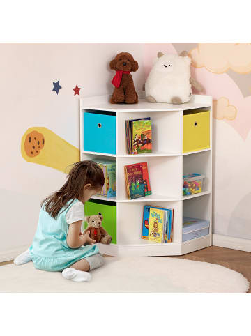 HOMCOM Kinderregal Weiß