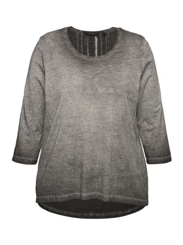Ulla Popken Longshirt in graphitgrau