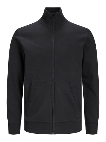 JACK & JONES PLUS Sweatshirt mit Reißverschluss in Black