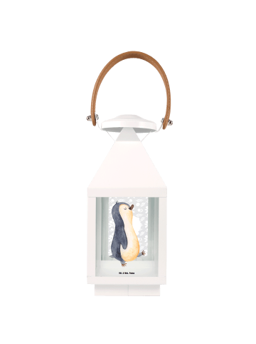 Mr. & Mrs. Panda Laterne Pinguin mHerzieren ohne Spruch in Transparent