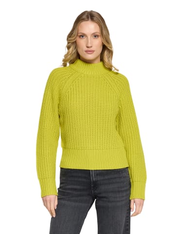 BETTY & CO Grobstrick-Pullover mit Struktur in Apple Green