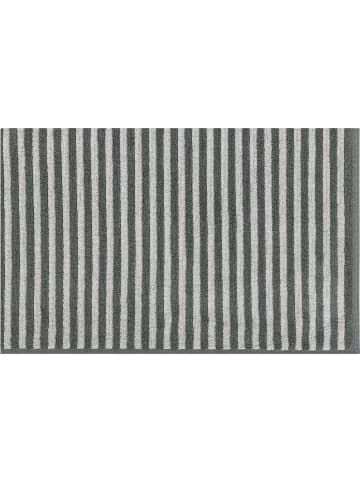 Cawö Cawö Badematten Two-Tone Stripes 480 schiefer - 77 in schiefer - 77