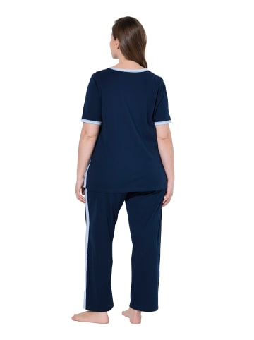 Ulla Popken Pyjama in nachtblau