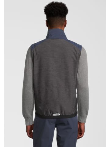 rh+ Weste 5 Elements Hybrid in metal blue-dark grey melange-ivy green