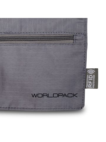 Worldpack Brustbeutel RFID Schutz 15 cm hellgrau