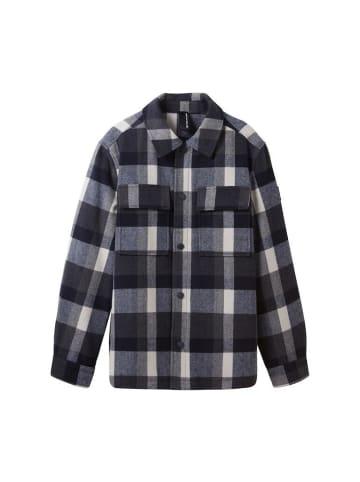 Tom Tailor Jacke in blue navy big check