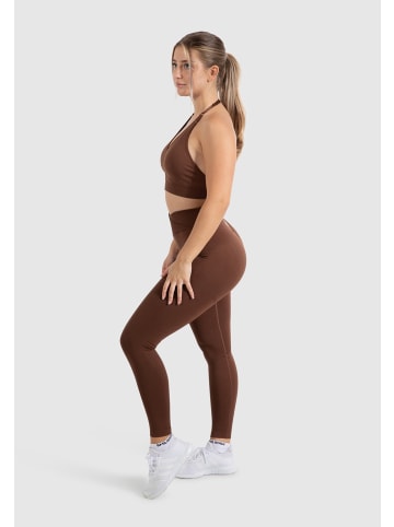 SMILODOX Sport BH Silvia Scrunch in Braun