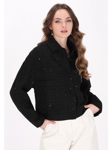 DreiMaster Women Jacket in black glitter
