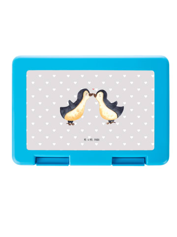 Mr. & Mrs. Panda Vesperdose Pinguin Liebe ohne Spruch in Grau Pastell