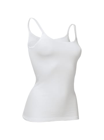 Con-ta Baumwolle, Feinripp Unterhemd 2er-Pack in weiß