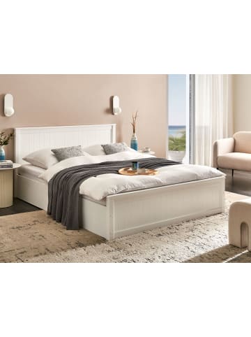 Beliani Doppelbett LAMBRES  in Weiß - (W) 170 x (H) 93 x (L) 210 cm