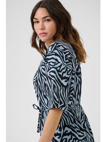 Kaffe Jerseykleid KAivanna Loose fit in Blue / Black graphic
