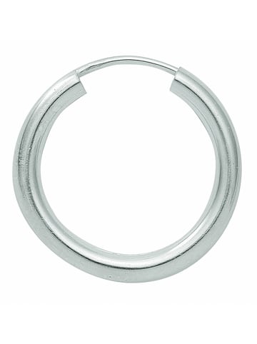 Adeliás Damen 925 Silber Ohrringe / Creolen Ø 60 mm in silber