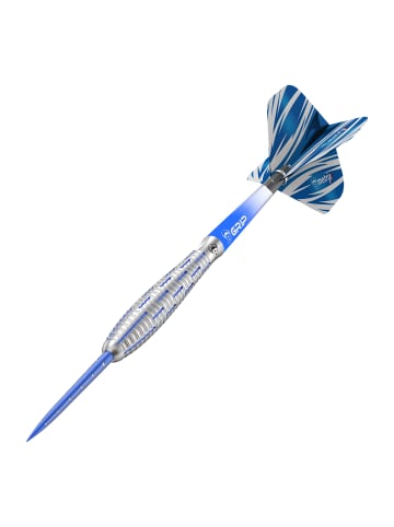 BULLS Steeldarts Azza Dartpfeile 90% Tungsten Darts-Set Profi in blue white