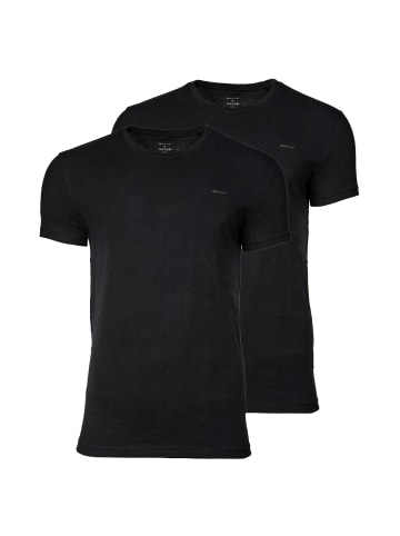 Gant T-Shirt 2er Pack in Schwarz