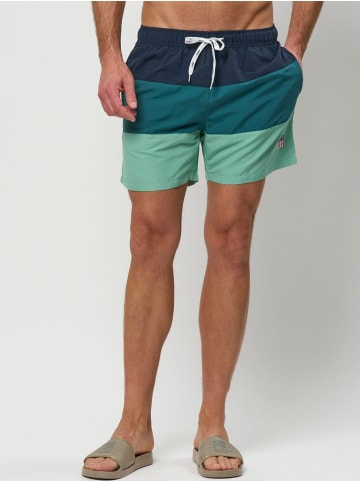 VINSON Badeshorts VMRudcott in Mediterranea-Creme De Menthe
