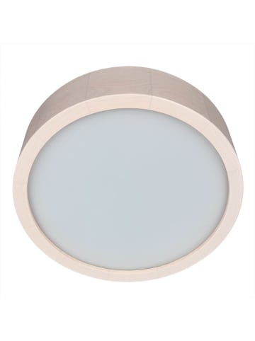 Licht-Erlebnisse Deckenlampe Ø 27 x (H)8 cm in Holz geweißtHolz geweißt