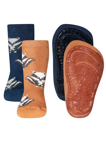 ewers 2er-Set Stoppersocken 2er Pack Dachs in bunt