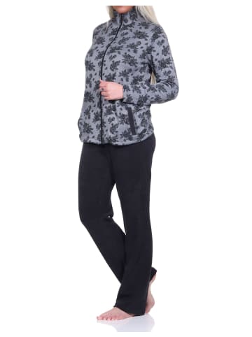 NORMANN Frottee Hausanzug Freizeitanzug Zweiteiler - 76677 in anthrazit