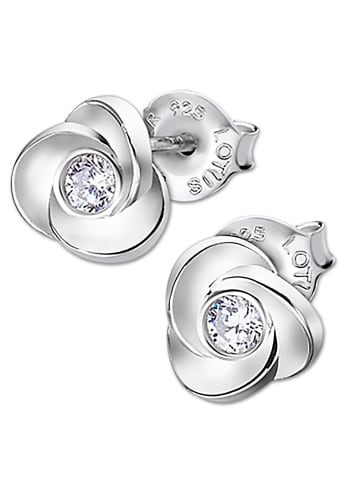 LOTUS silver Ohrringe Silber 925 Sterling Silber Blume Ohrstecker