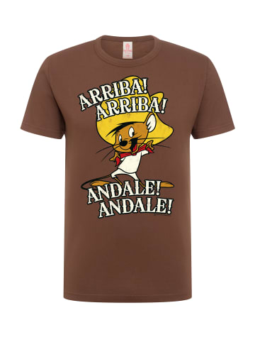 Logoshirt T-Shirt Looney Tunes - Speedy Gonzales in braun