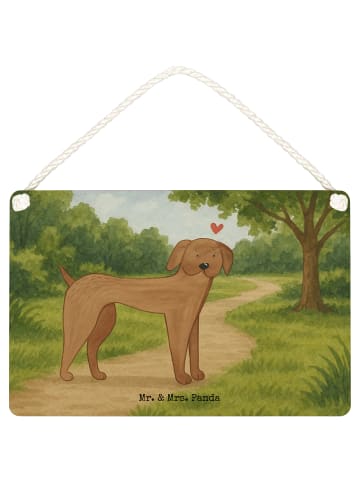 Mr. & Mrs. Panda Schild Hund Dogge Design ohne Spruch in Weiß