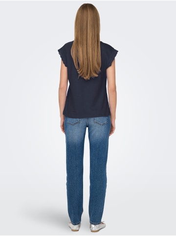 JACQUELINE de YONG T-Shirt  2-er Stück Set Kurzarm Spitzen Blusen Top JDYSALVA in Dunkelblau