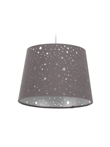 relaxdays Kinderzimmerlampe "Sterne" in Grau - Ø 27 cm