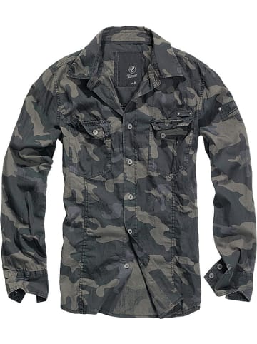 Brandit Hemd "Slim Fit Shirt Long Sleeve" in Camouflage