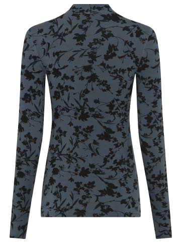 Laura Scott Langarmshirt in blau-geblümt