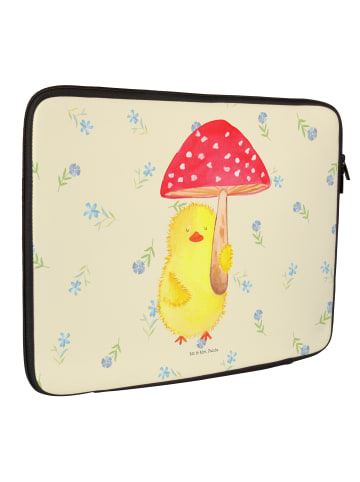 Mr. & Mrs. Panda Laptop Tasche Küken Fliegenpilz ohne Spruch in Blumig