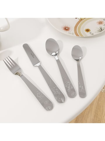 Villeroy & Boch 4er Set Kinderbesteck Roar like a Lion silber in silber