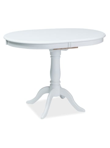 Feldmann-Wohnen Esstisch Dello weiß 100-129 cm / 70 cm / 75 cm