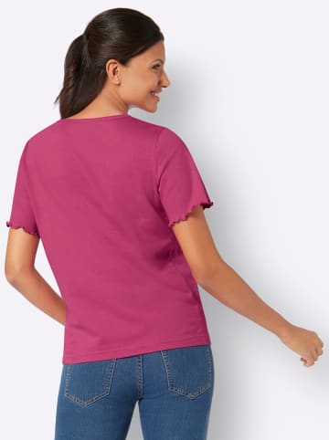 Sieh an! Kurzarm-Shirt in fuchsia